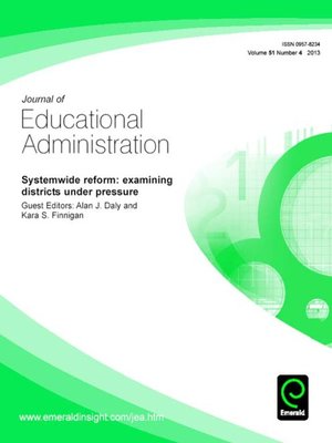 cover image of Journal of Educational Administration, Volume 51, Issue 4